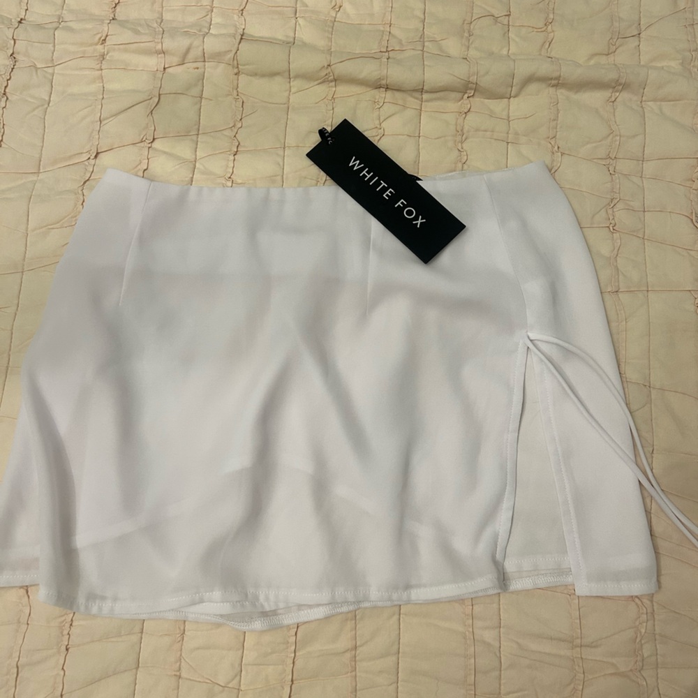 White Fox White Mini Skirt